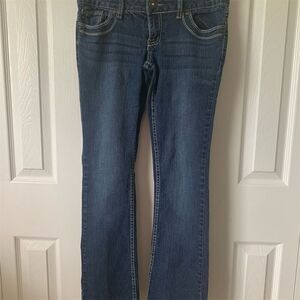 Twentyone Black Women's Slim Bootcut Jeans‎ Size 5 Blue Stretch Denim Dark Wash